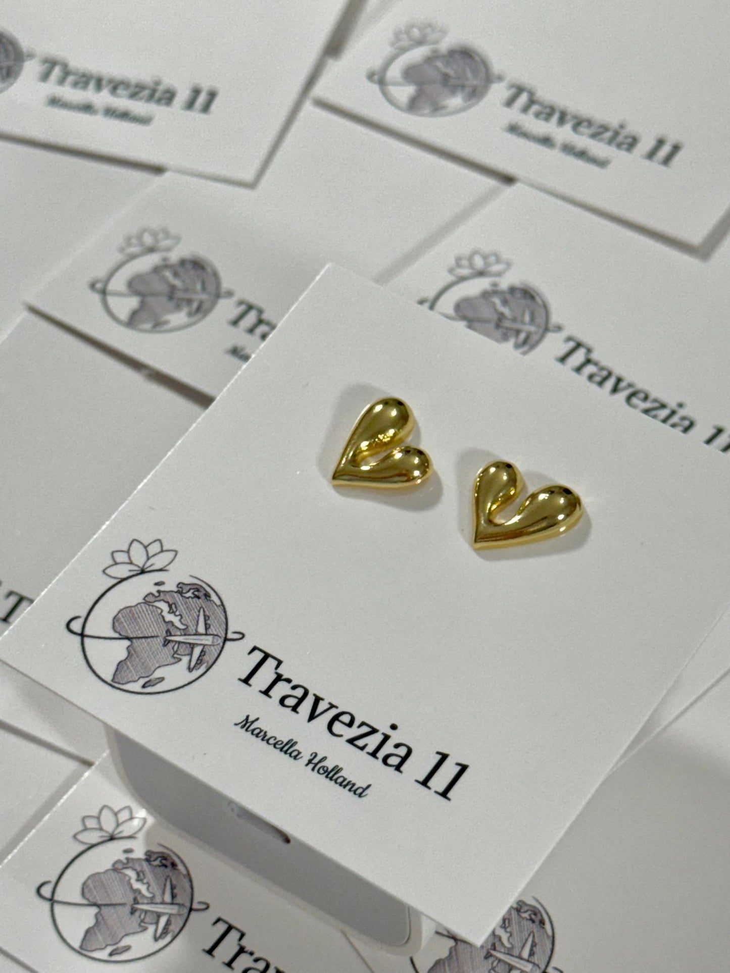 Melted Heart Studs