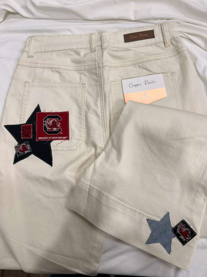 White USC Jeans Size 8