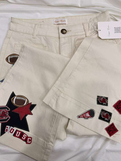 White USC Jeans Size 8