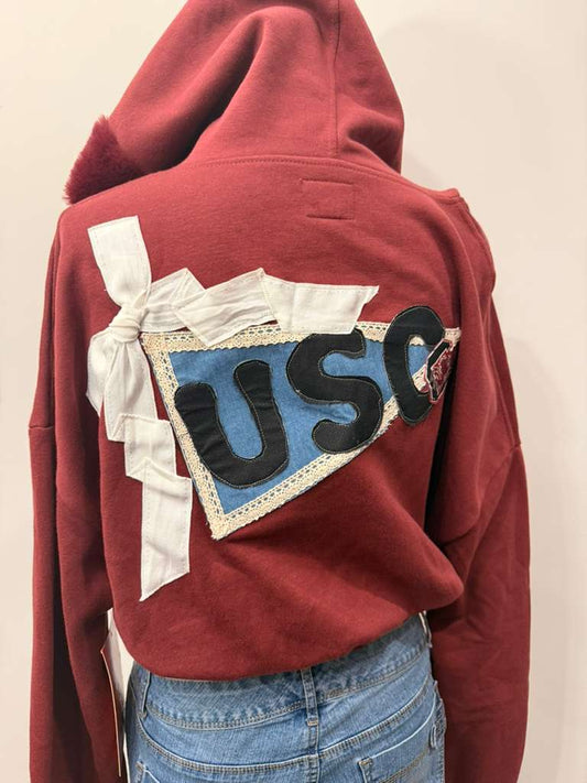 Garnet USC zip Hoodie