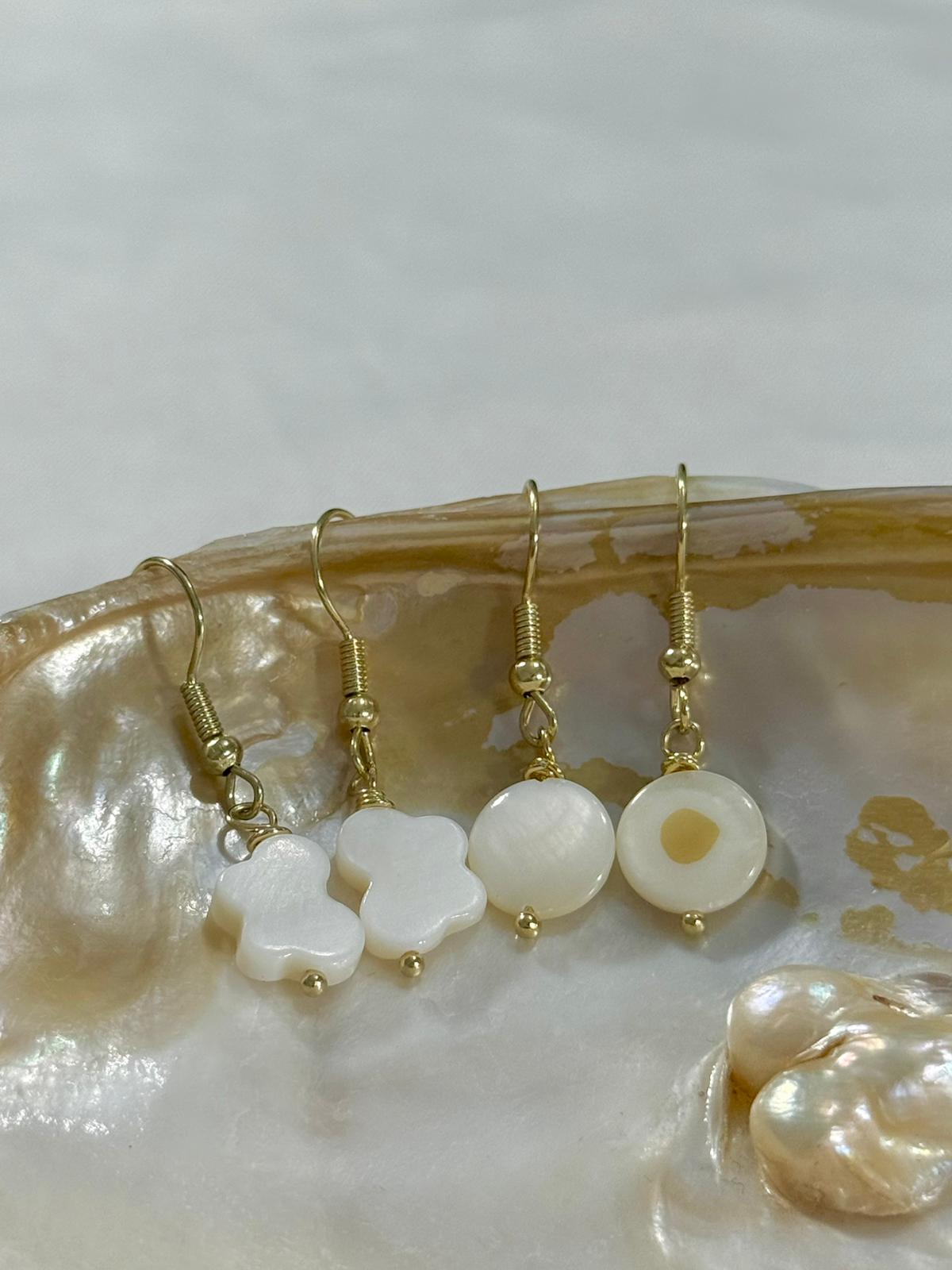 Mother of pearl earring set