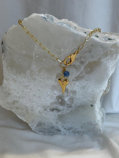 Blue Stone Heart necklace