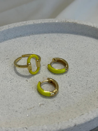 Yellow neon set