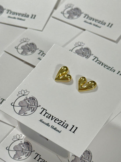Melted Heart Studs