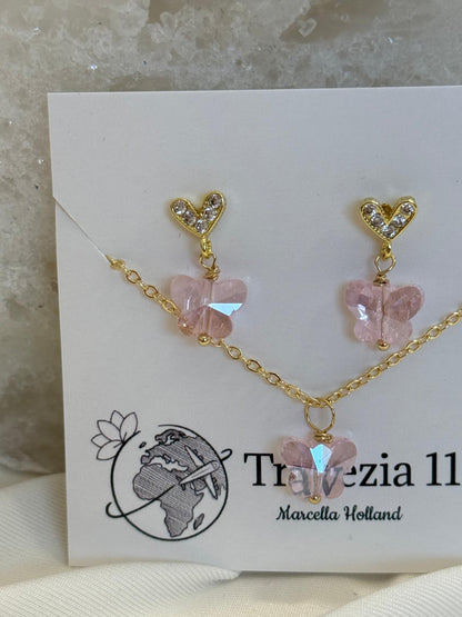 Pink Butterfly Set