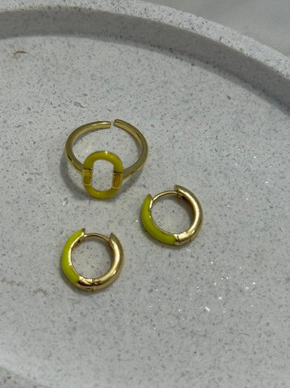 Yellow neon set