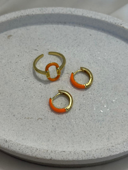 Orange neon set